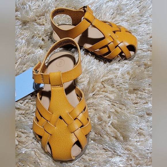 Cat & Jack Other - Cat & Jack Babies Leather Velcro Closure  Sandals